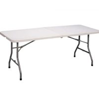 white folding Table