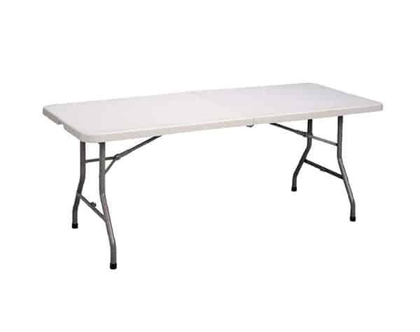 white folding Table