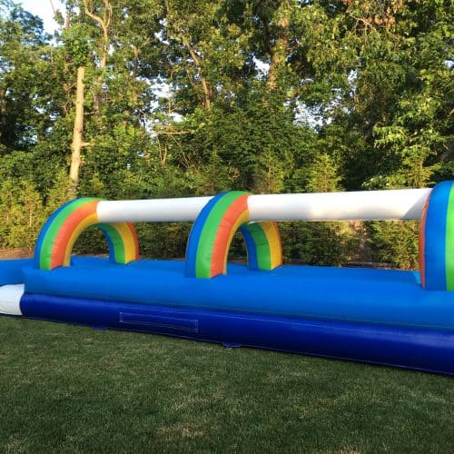 slip and slide on flat ground