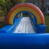 flat water slide front view