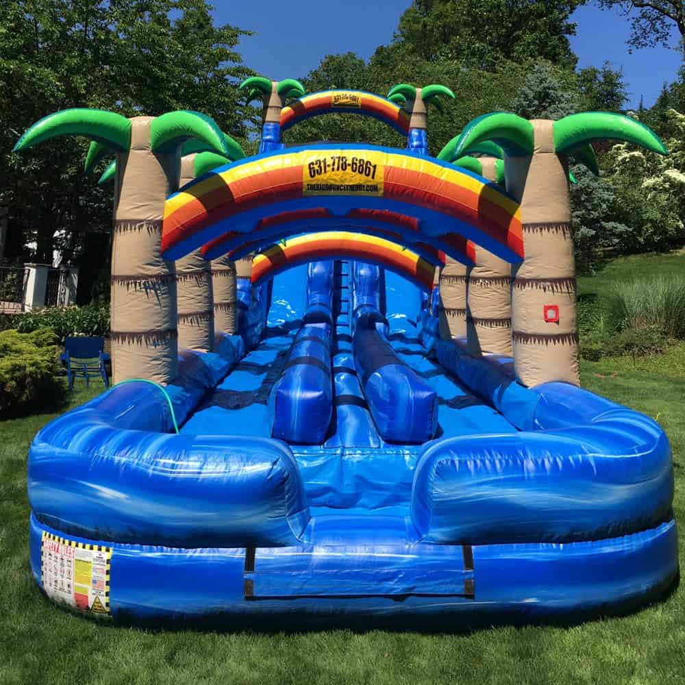 24ft Dual Lane Tropical Water & Slip n Slide