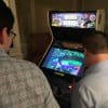 Person playing Golden Tee Game