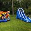 water slide with dc bounce house