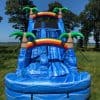 tropical water slide front view