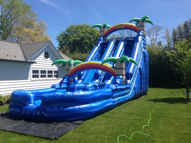 Louisville - 27' Tropical Dual Lane Water Slides