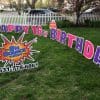 Lawn Sign rentals on long island the big bounce theory