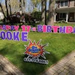 Happy Birthday Sign for 17th birthday
