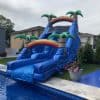 Tropical Water-Slide-Into-Swimming-Pool