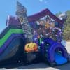 Spooky Slide and bounce house Combo bounce house side