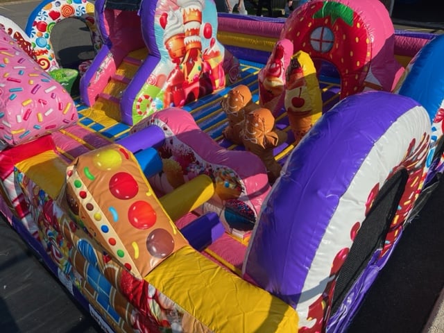 candyland bounce house.