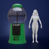 Giant Gumball Capsule Vending Machine Prop